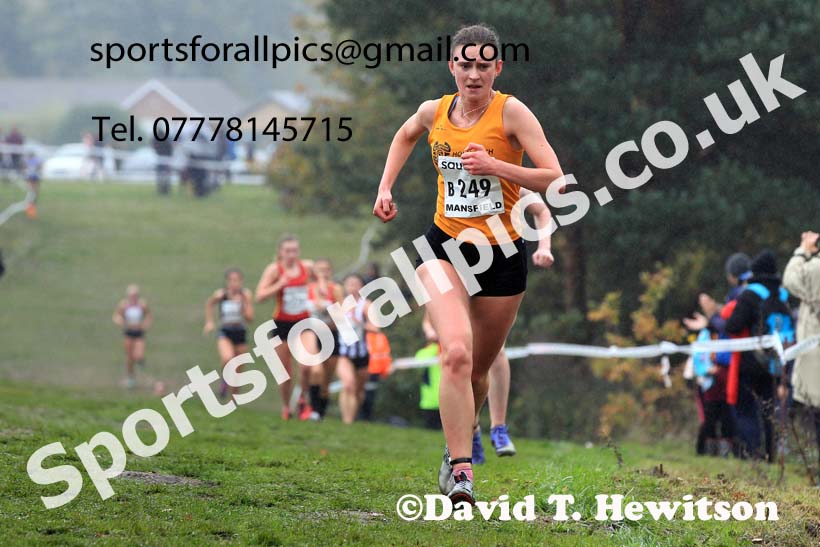 Junior Women, 2022 National Cross Country Relays, Berry Hill Park, Mansfield.  Photo: David T. Hewitson/Sports for All Pics